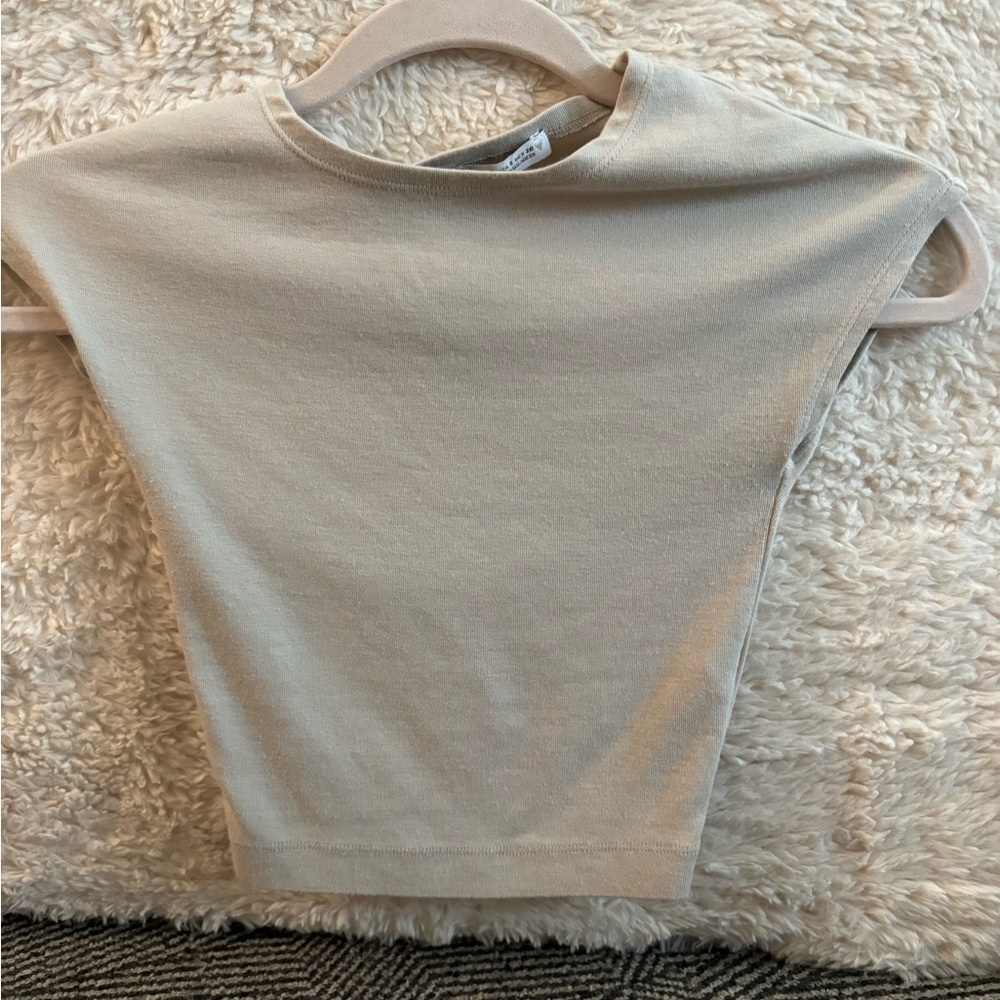 Beige zara shirt